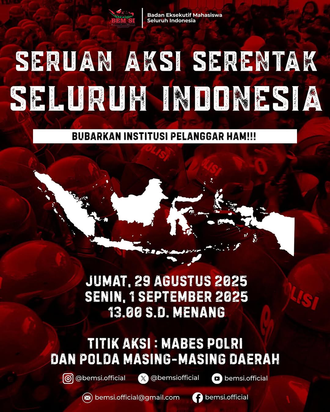 Poster Resmi seruan Aksi BEM SI