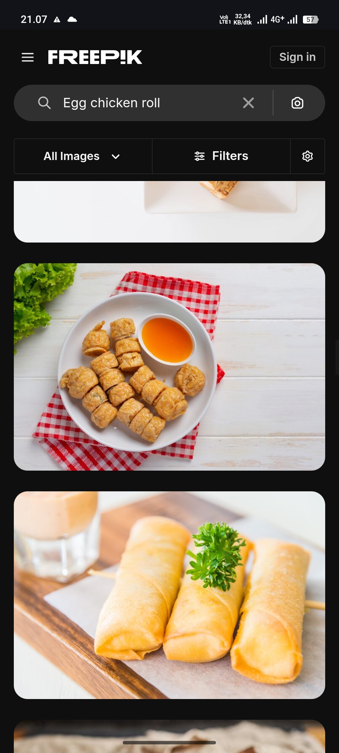 Ilustrasi Egg chicken roll