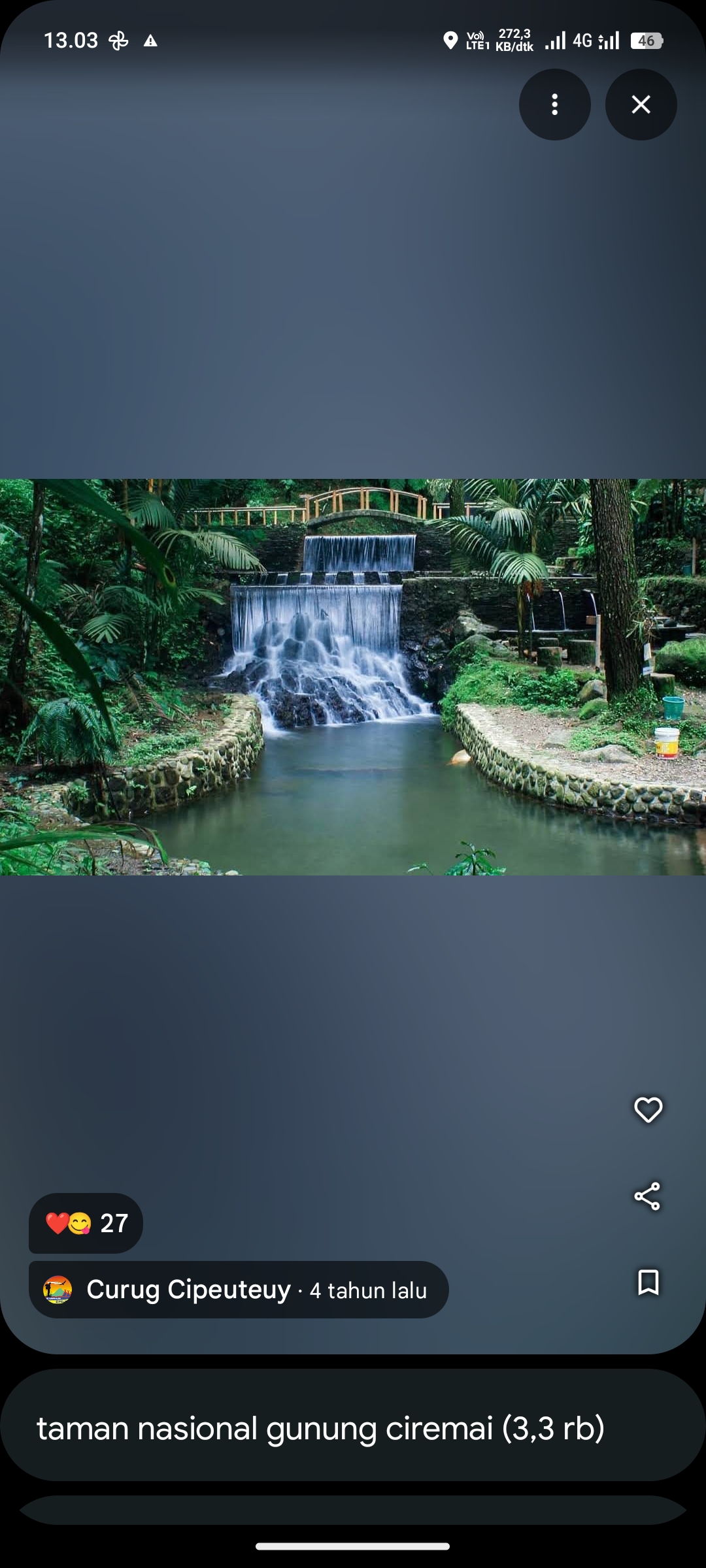 Curug Cipeteuy, Majalengka