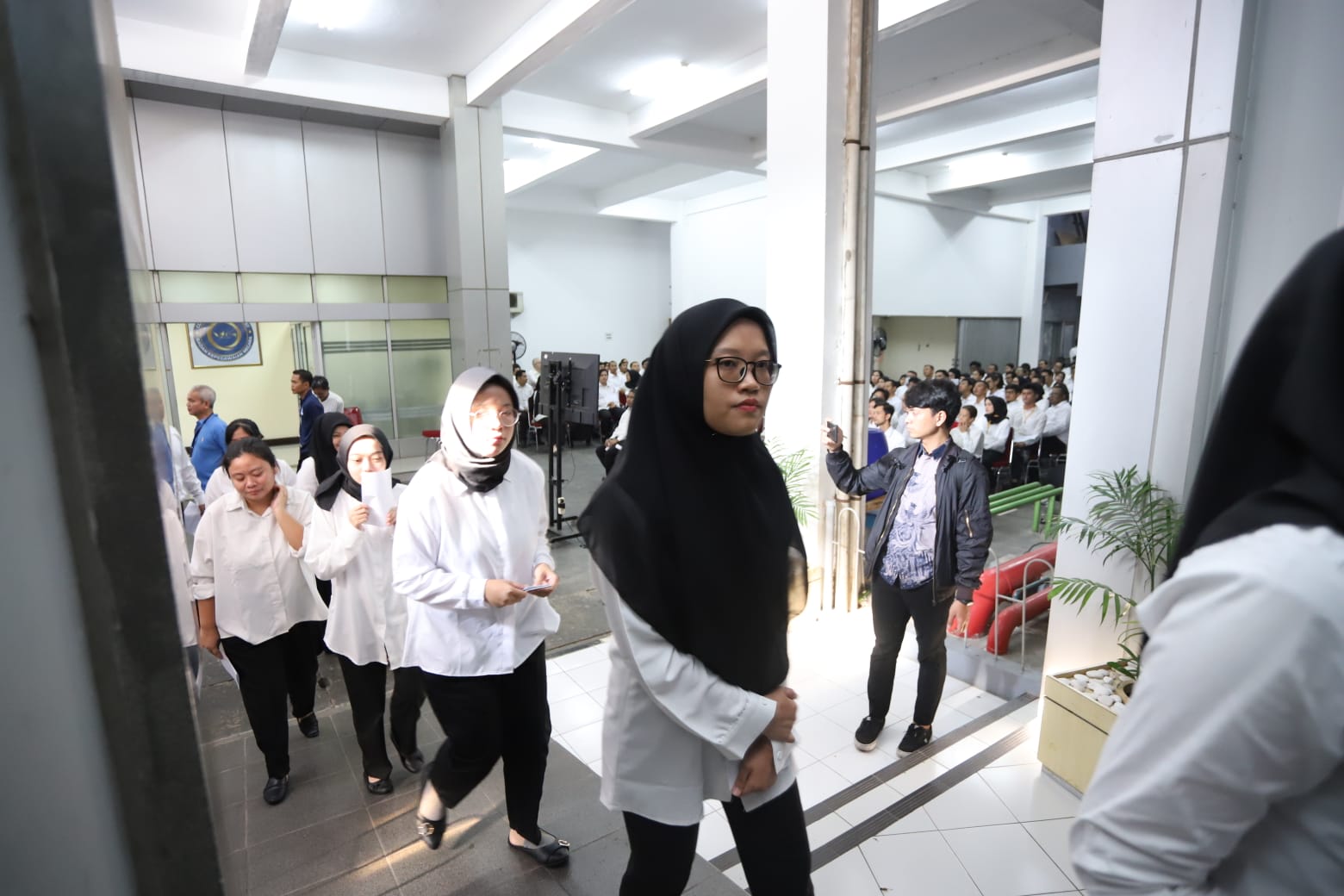 Para peserta CPNS dan PPPK saat melakukan seleksi.