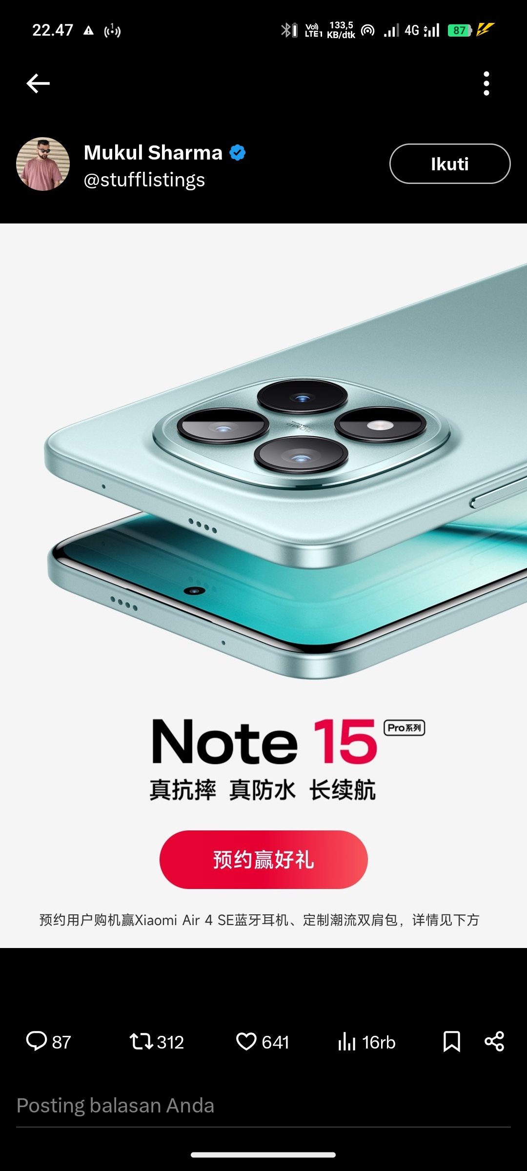 Ilustrasi Redmi Note 15 Pro
