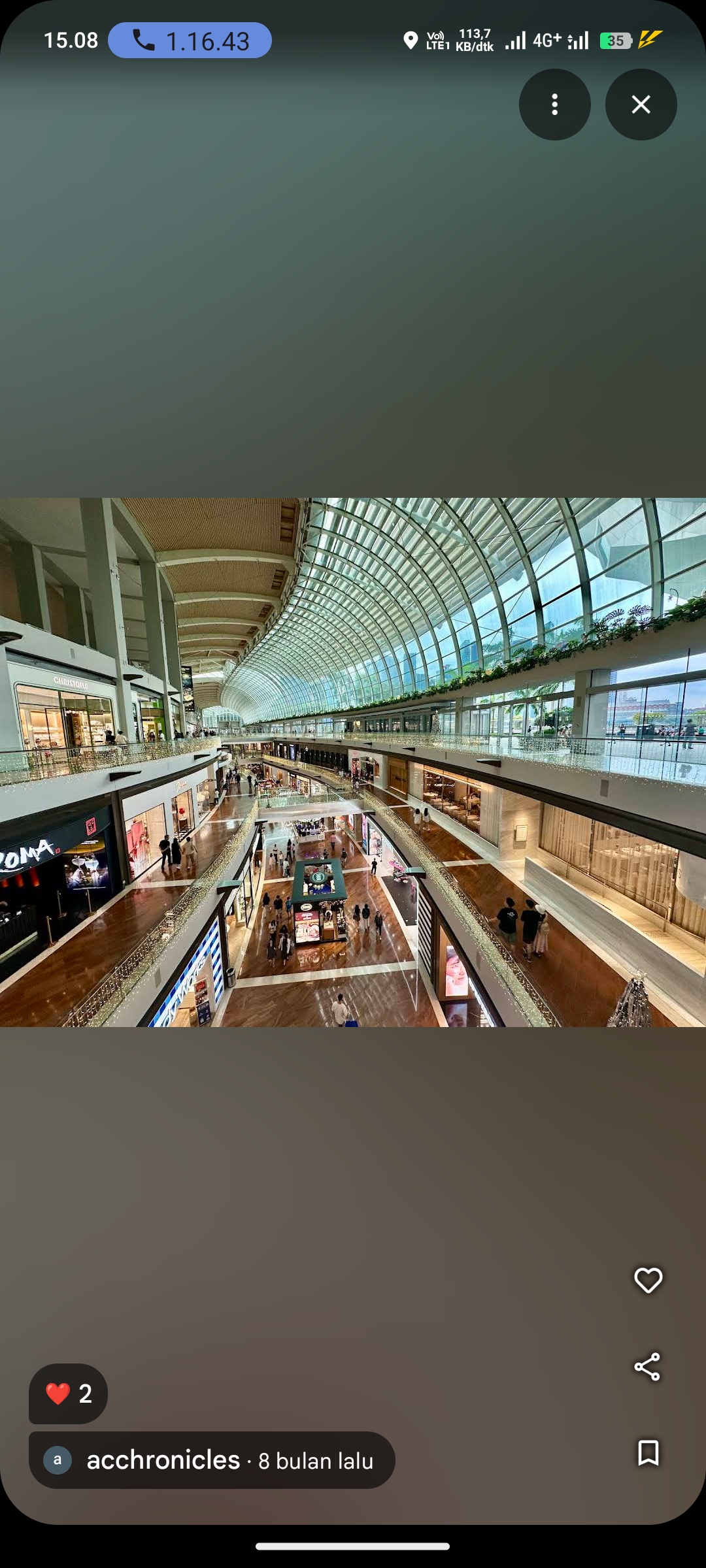 Marina Bay Sands Shoppes Salah Satu Pusat Perbelanjaan di Singapura