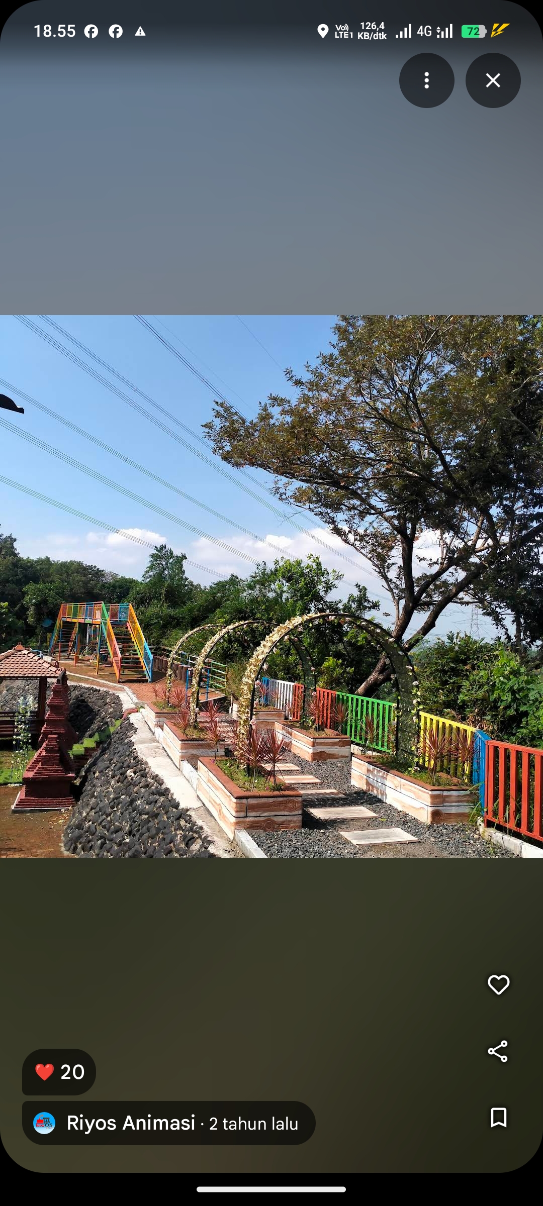 Salah satu spot wisata di Talaga Langit, Cirebon