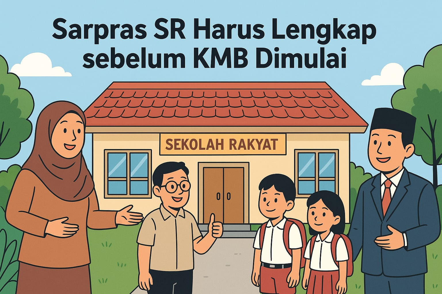 Ilustrasi sekolah rakyat