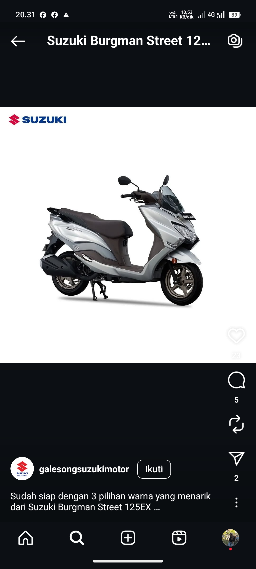 Suzuki Burgman Street 125EX