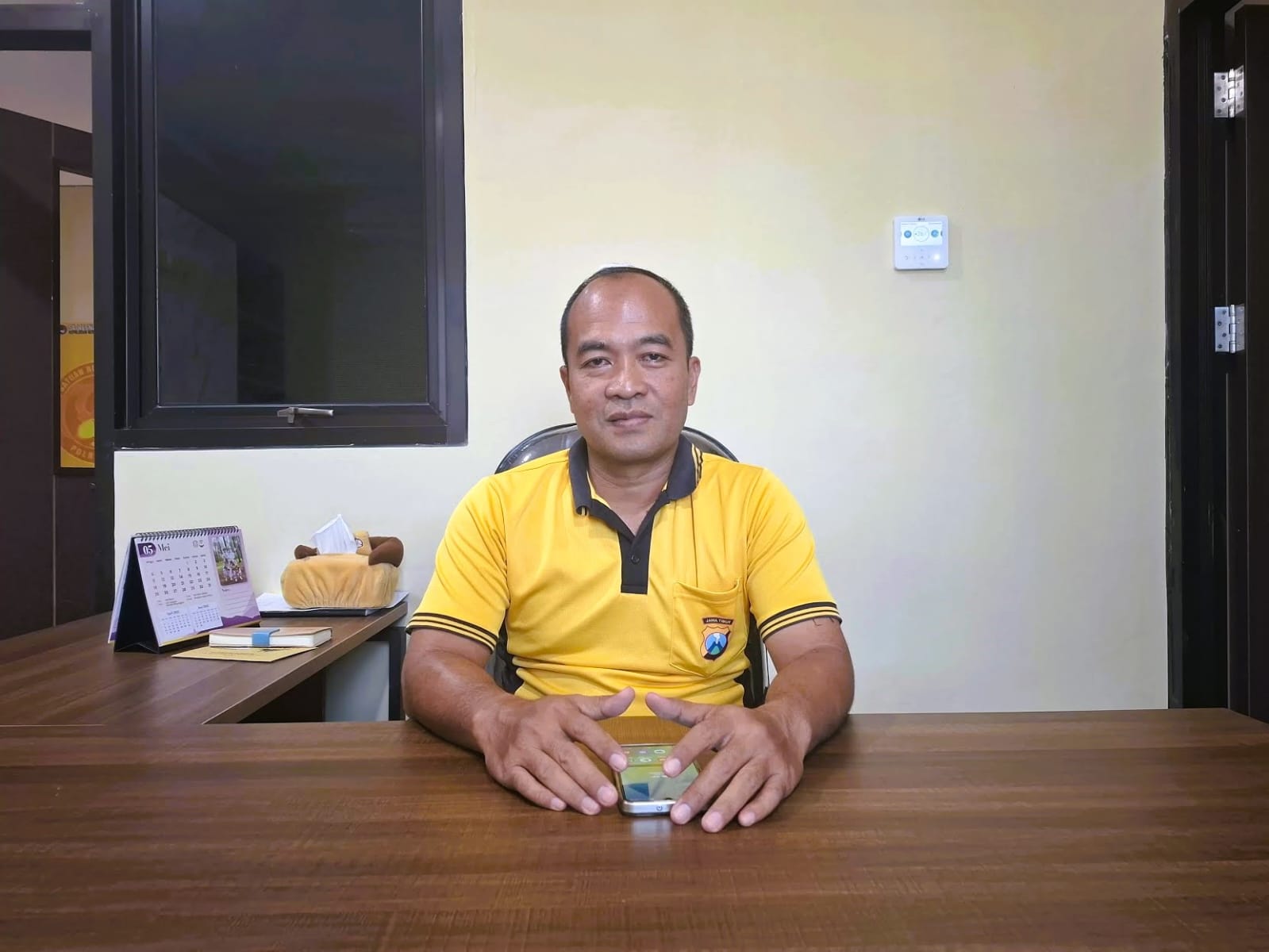 RAMAH: Kasatresnarkoba Polres Sumenep AKP Anwar Subagyo ketika ditemui di ruang kerjanya.