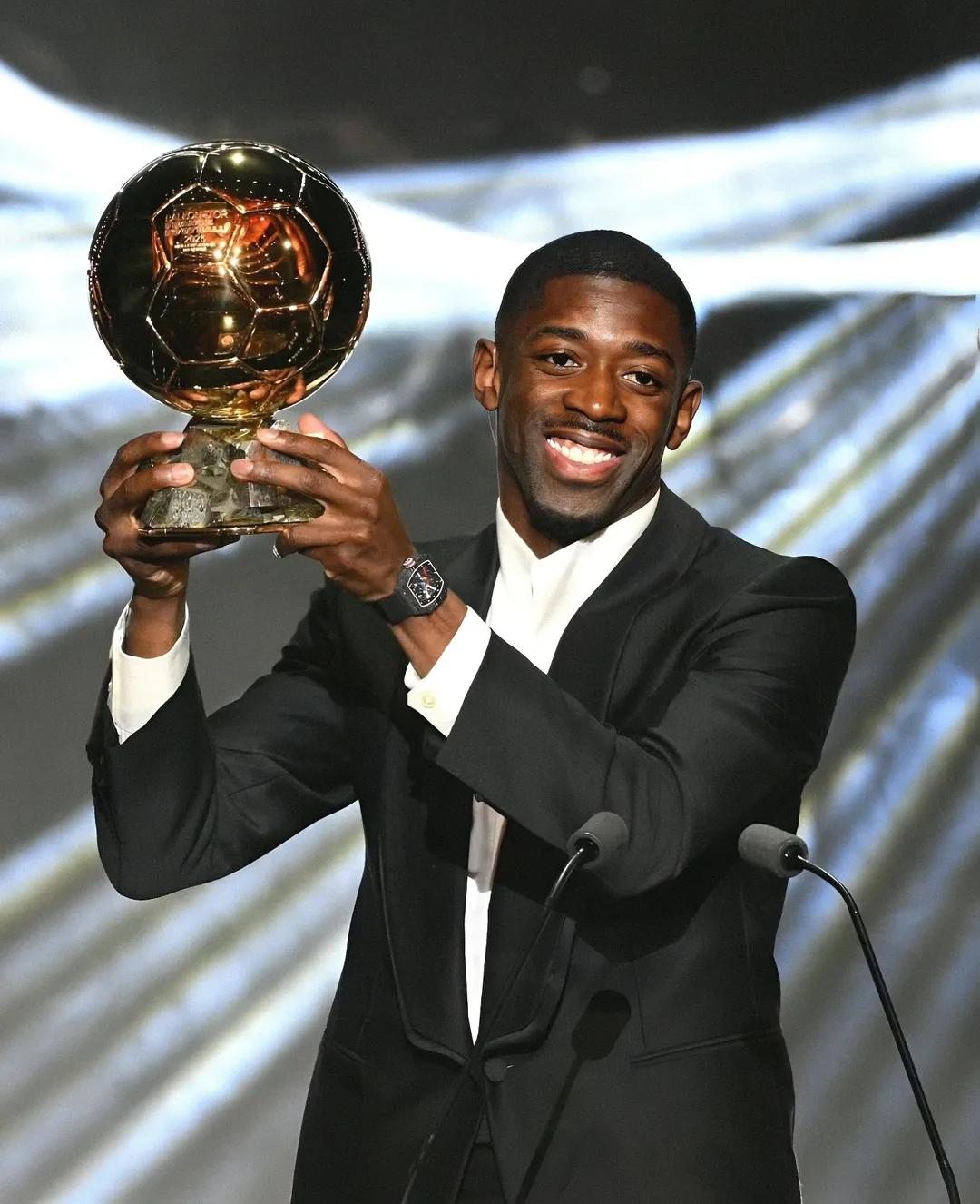 Ousmane Demb&eacute;l&eacute; pemain PSG yang raih Ballon d