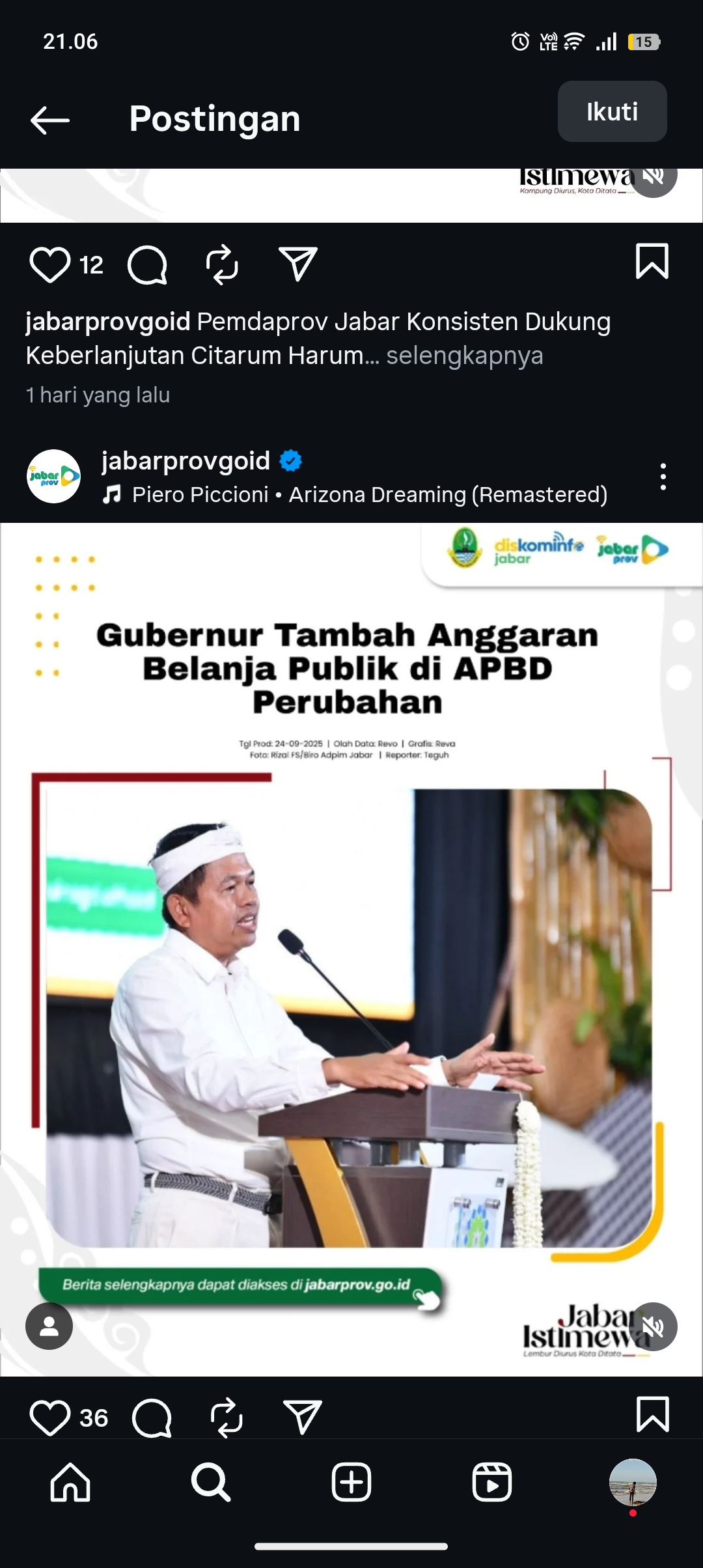 Gubernur Jawa Barat, Dedi Mulyadi dalam salah satu kegiatan.