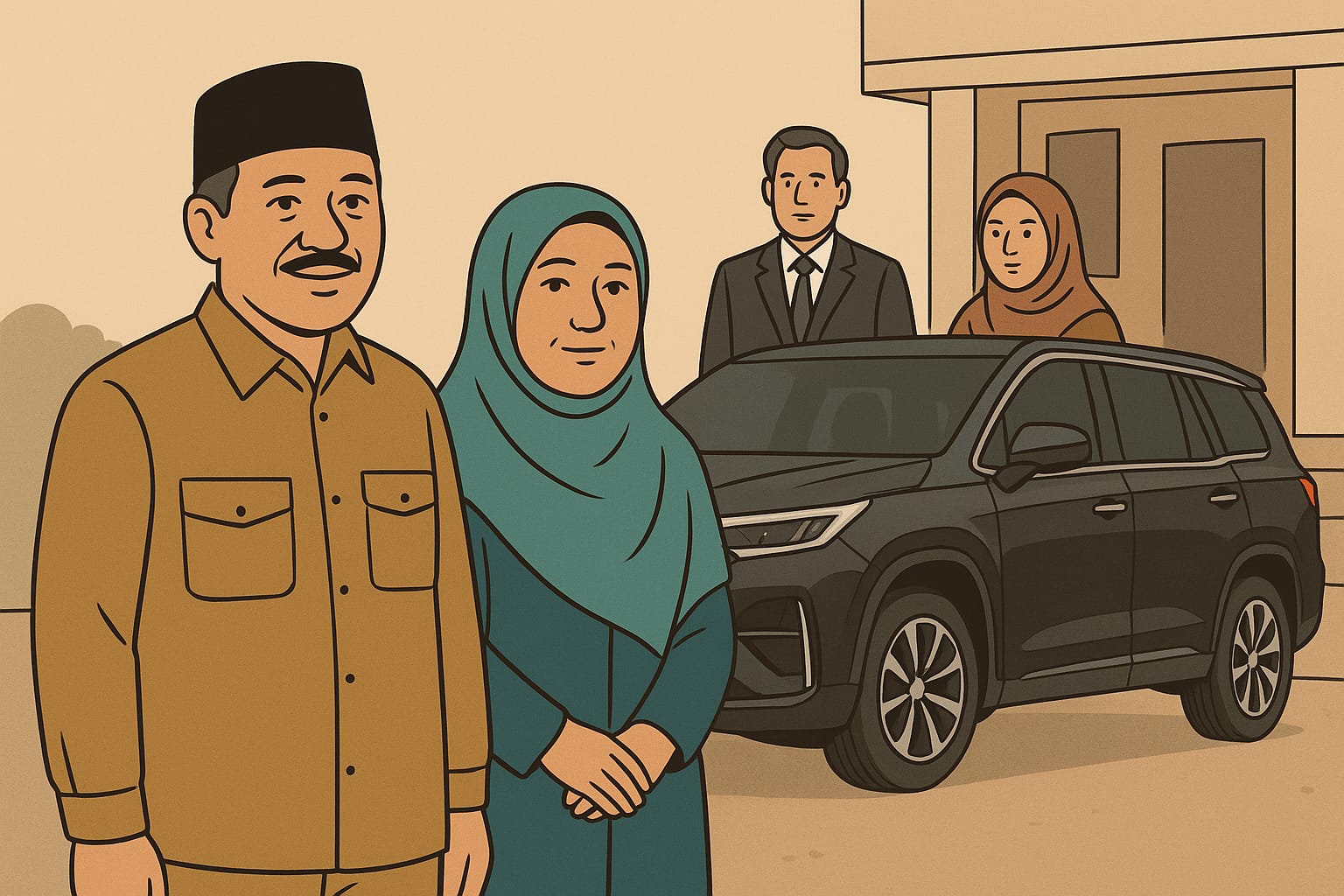 Ilustrasi fasilitas mewah bupati dsn wabup pamekasan