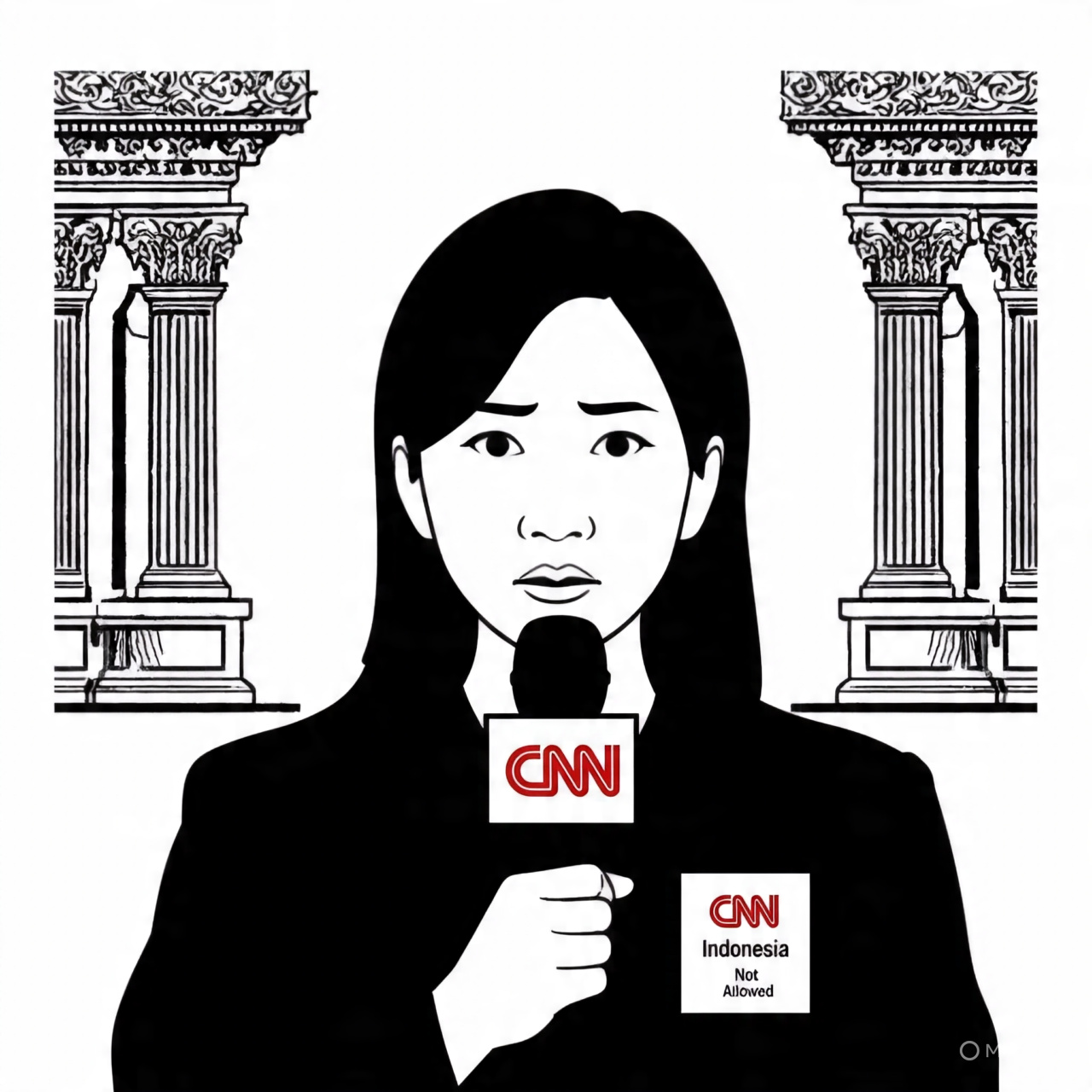 PEMBATASAN PERS: Jurnalis CNN Indonesia, Diana Valencia dicabut ijinnya tidak bisa meliput di Istana Negara gegara menanyakan perkembangan program MBG ke Presiden Prabowo.