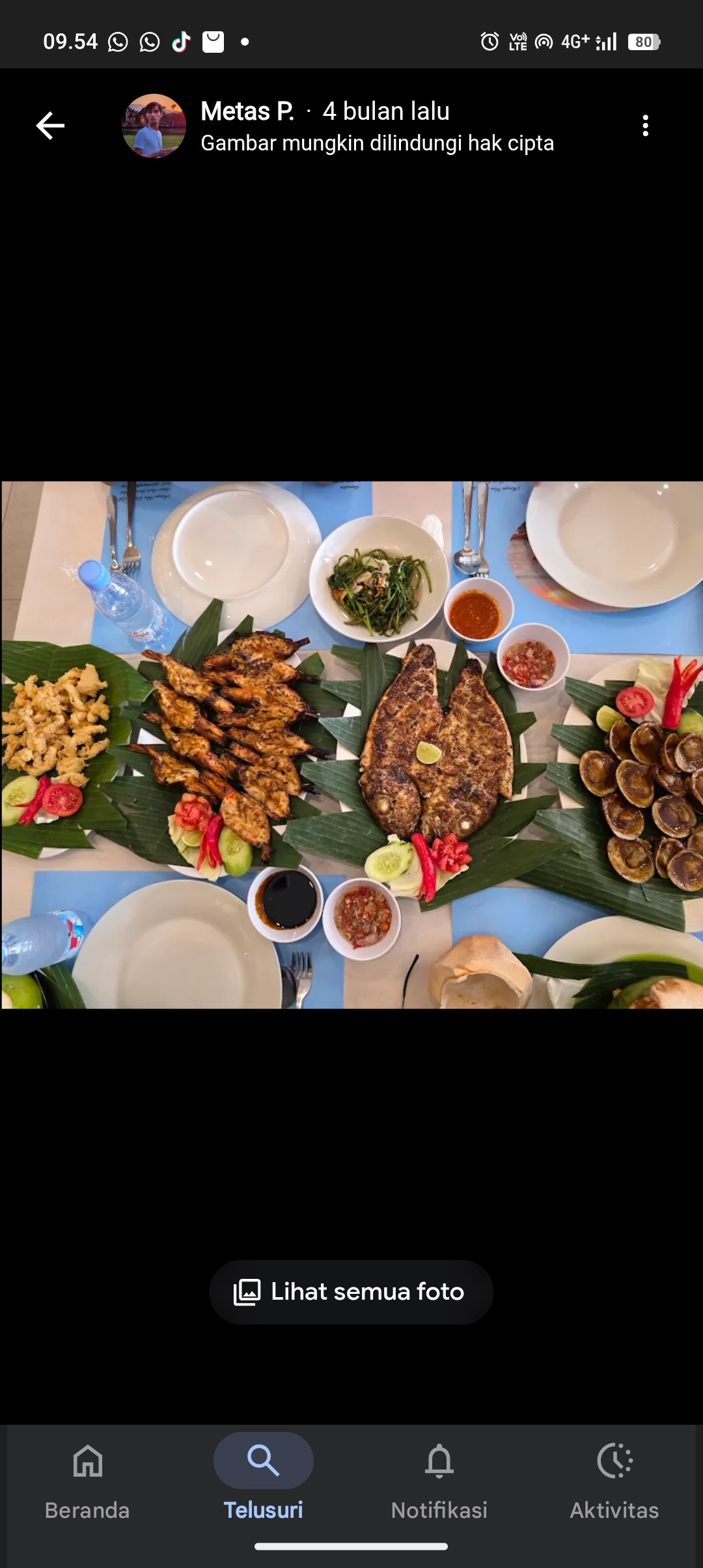 Salah satu menu favorit Menega Cafe