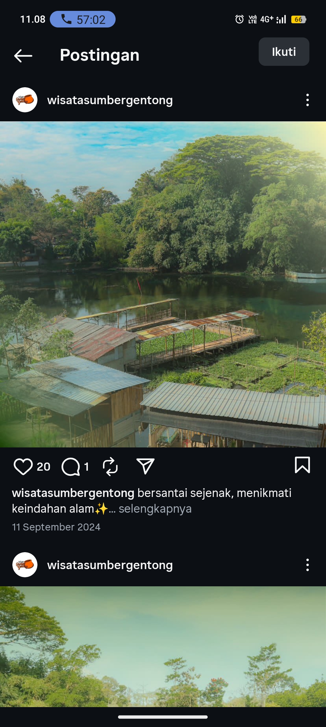 Potret indah wisata sumber gentong