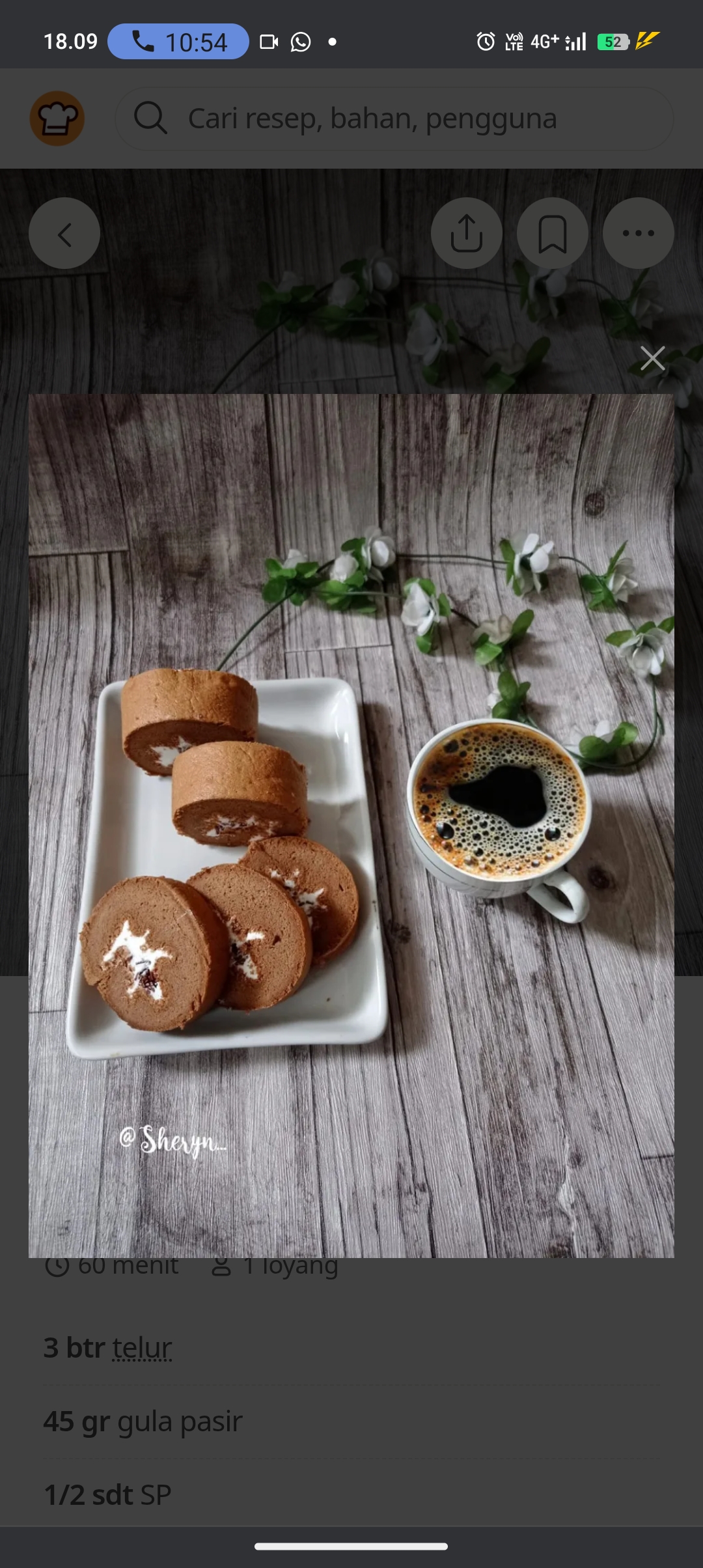 Coffee Swiss Roll