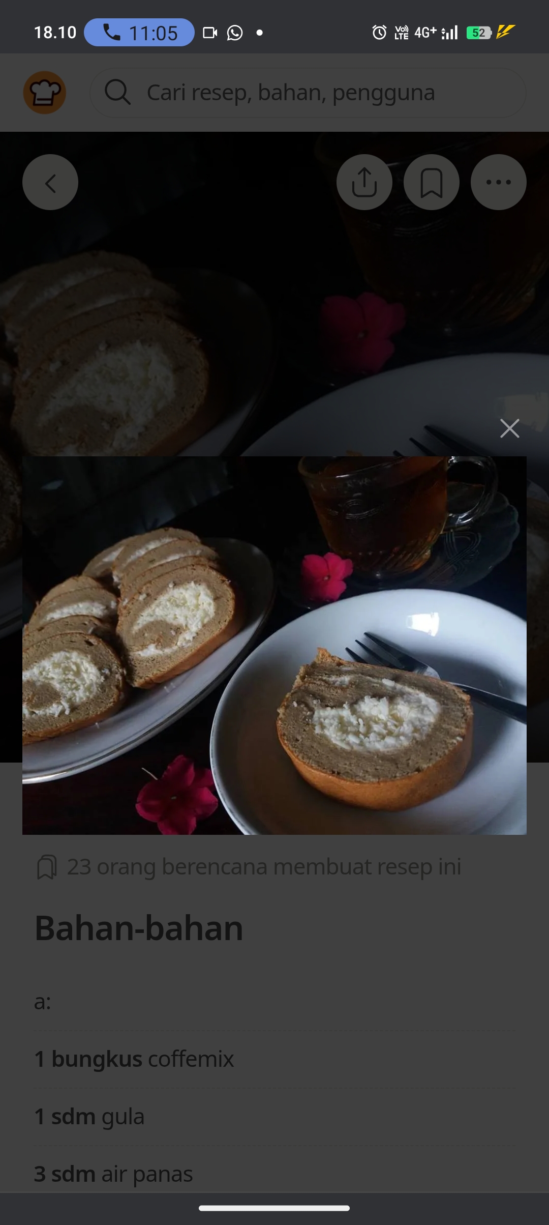Coffee Swiss Roll