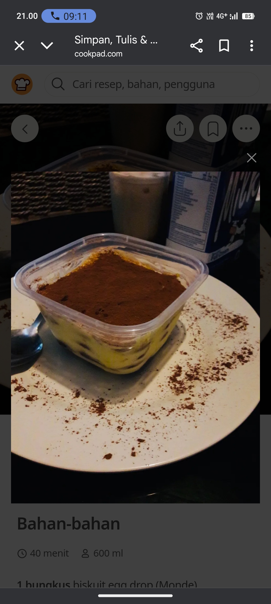 Tiramisu with Egg Drop yang bisa dibuat sendiri di rumah