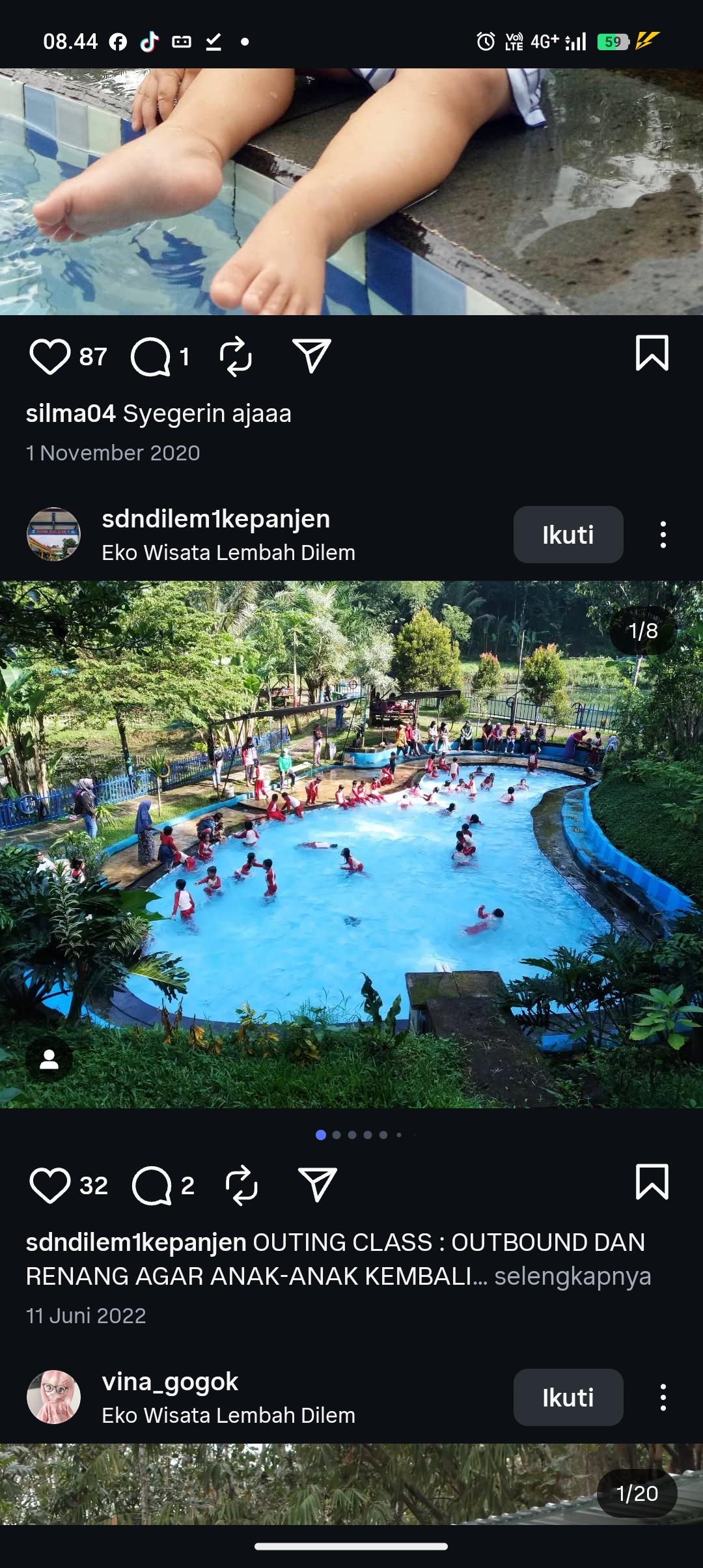 Mengajak anak-anak sekolah liburan ke  lembah Dilem