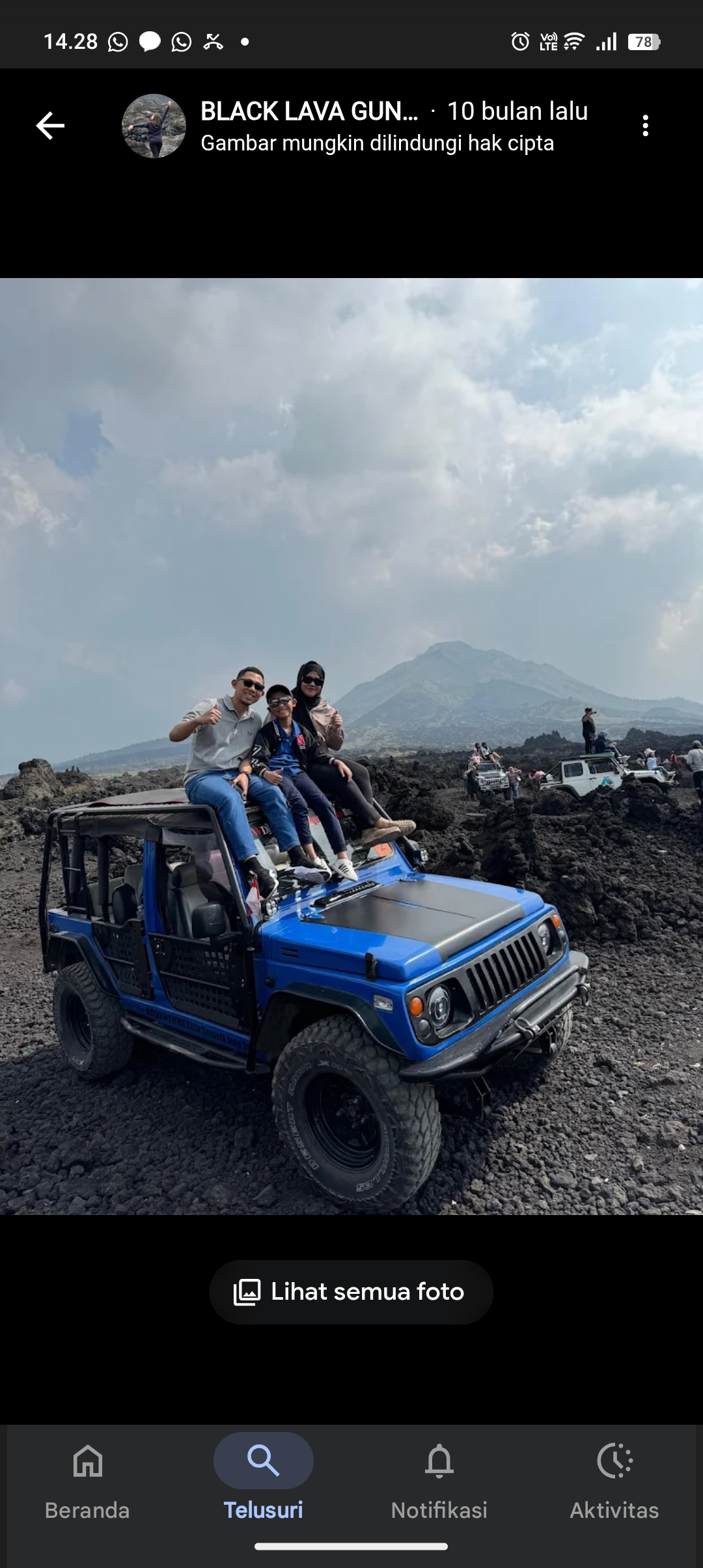 Black Lava Gunung Batur.
