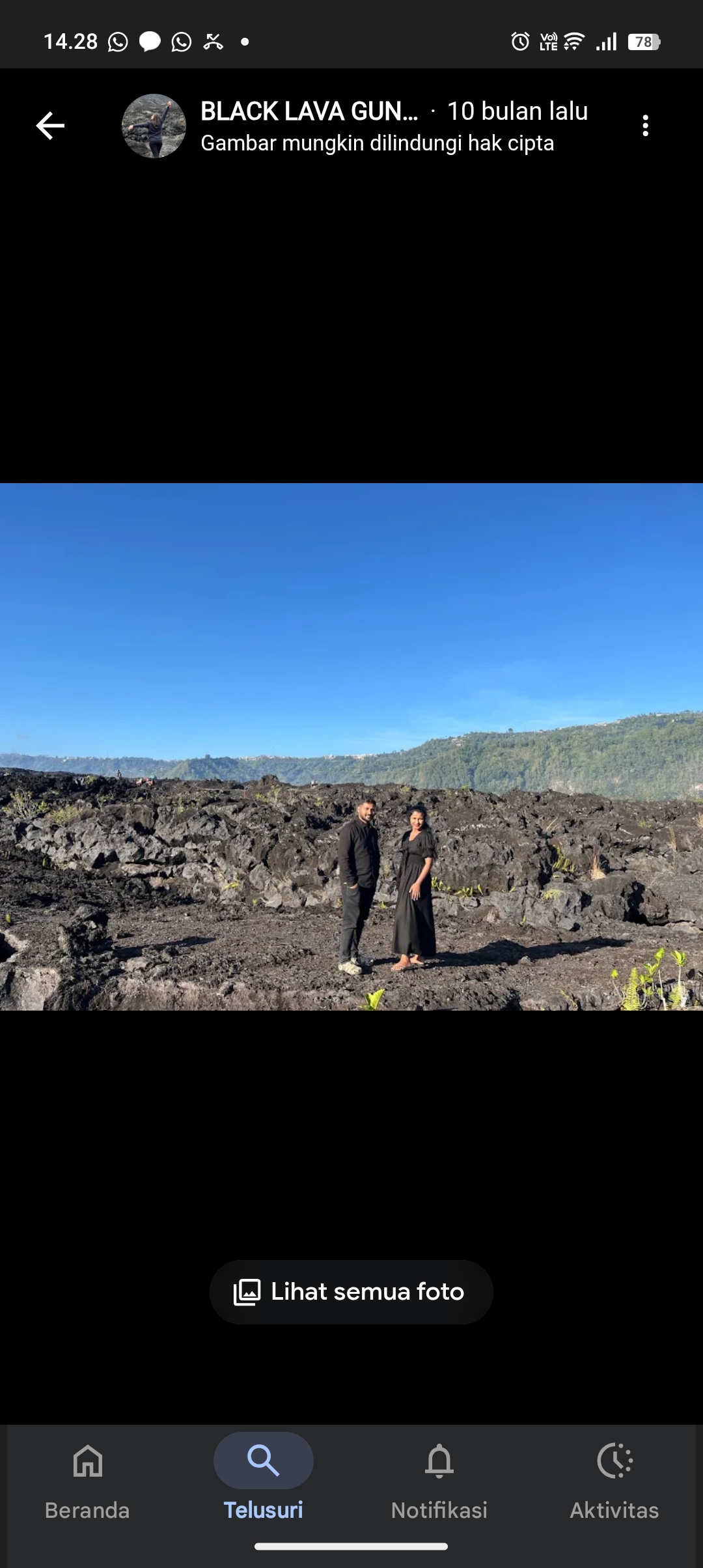 Black Lava Gunung Batur.
