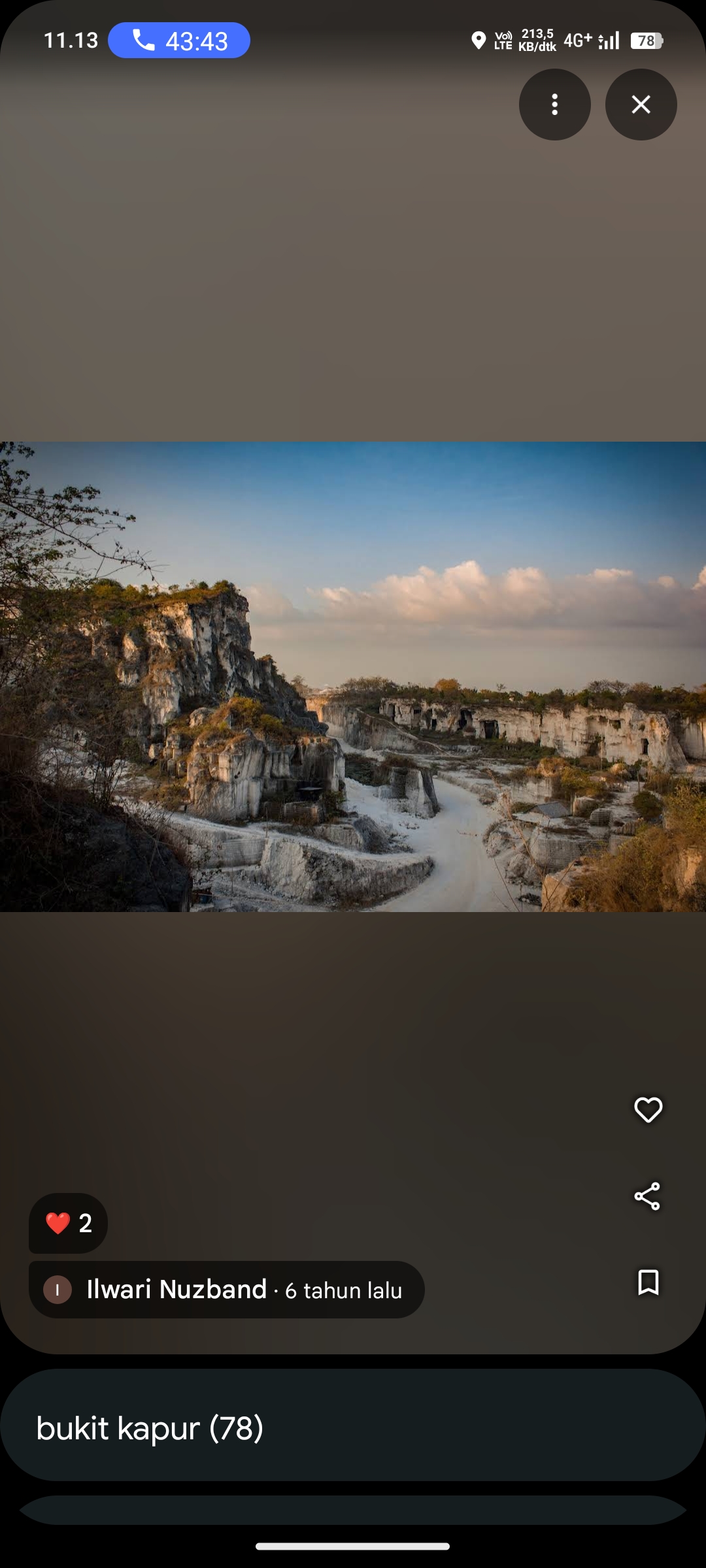 Wisata Gunung Kapur Setigi Gresik