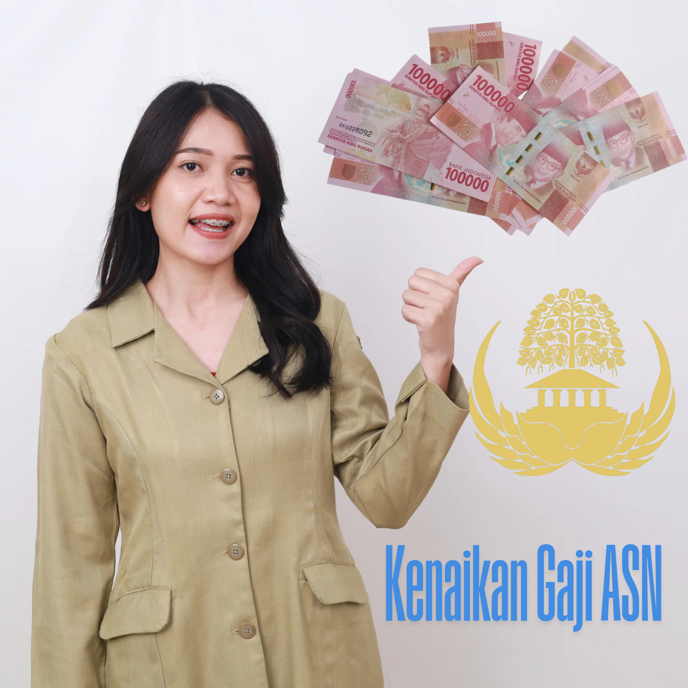 Informasi kenaikan gaji ASN berdasarkan Peraturan Pemerintah (PP) Nomor 5 Tahun 2024 dan PP Nomor 79 Tahun 2025.