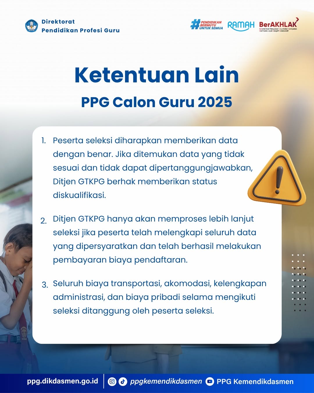 Poster resmi PPG bagi calon guru 2025