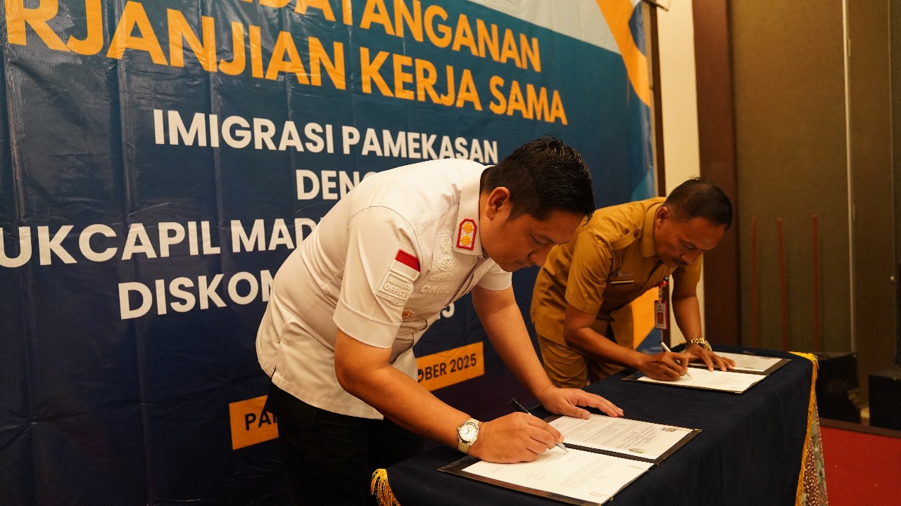 Prosesi penandatanganan perjanjian kerja sama.