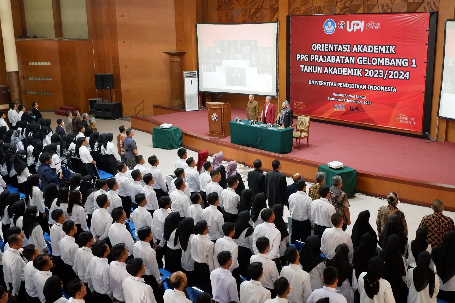 Para peserta PPG pra jabatan tahun sebelumnya mengikuti orientasi akademik