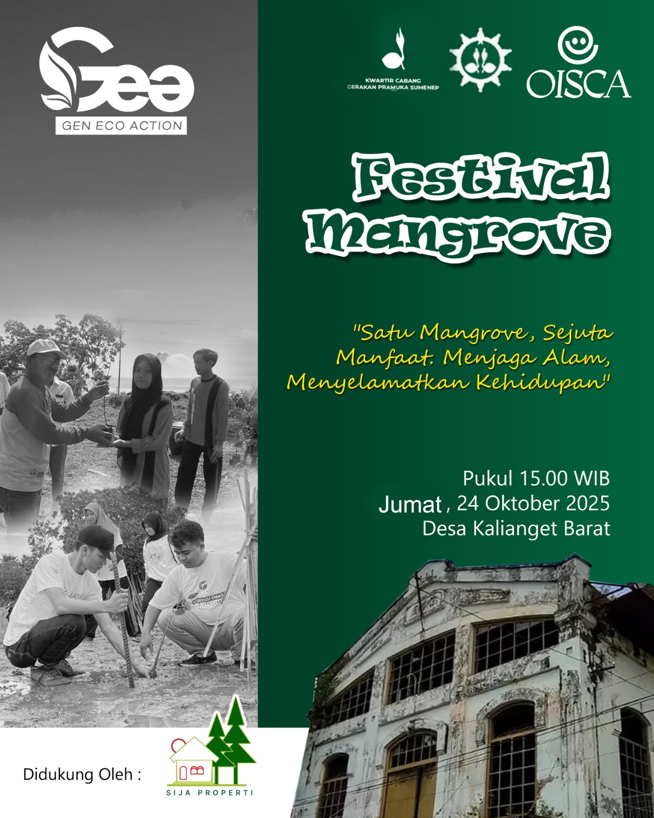 LESTARI: Festival Mangrove bakal dilaksanakan di Kalianget Sumenep.