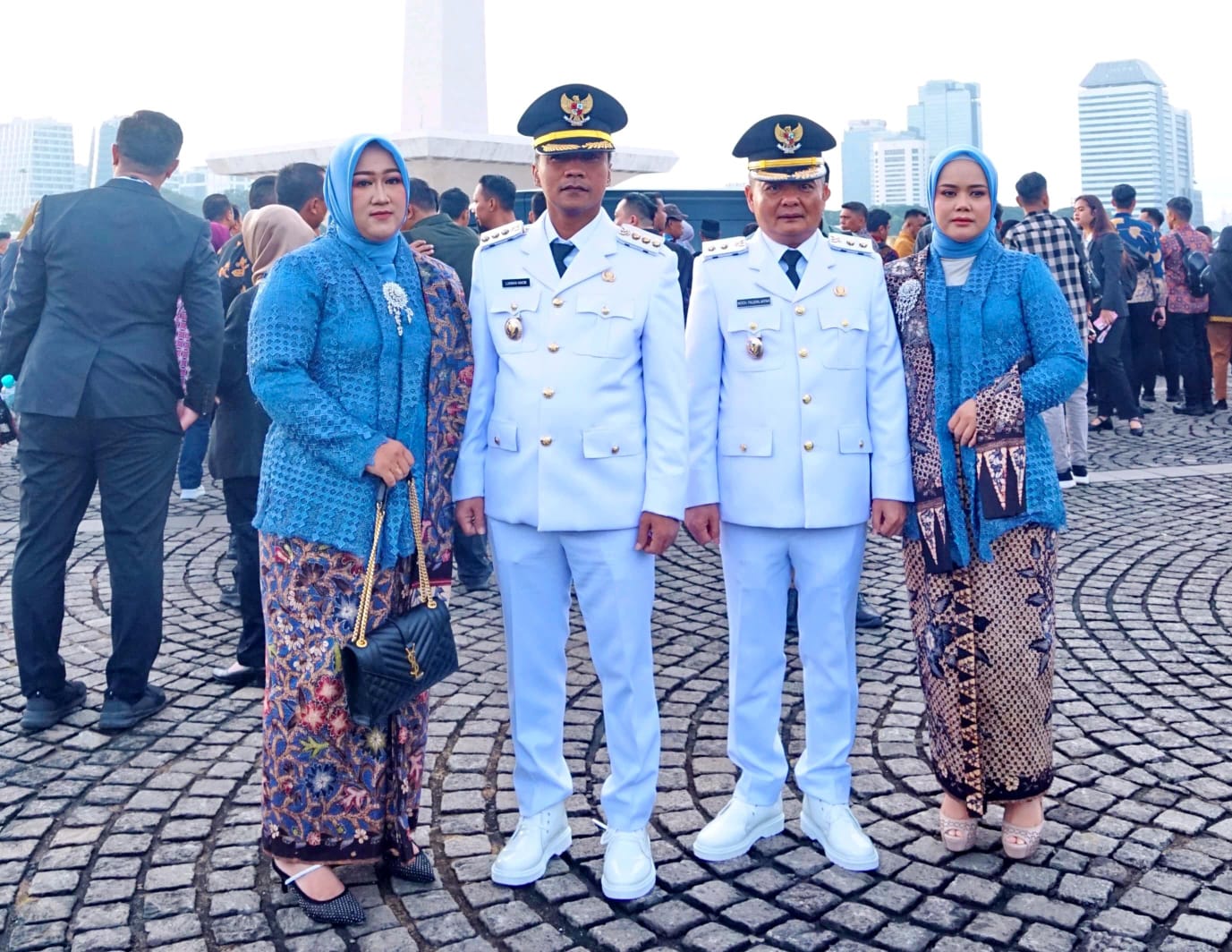 Bupati dan Wakil Bupati Bangkalan di Monas