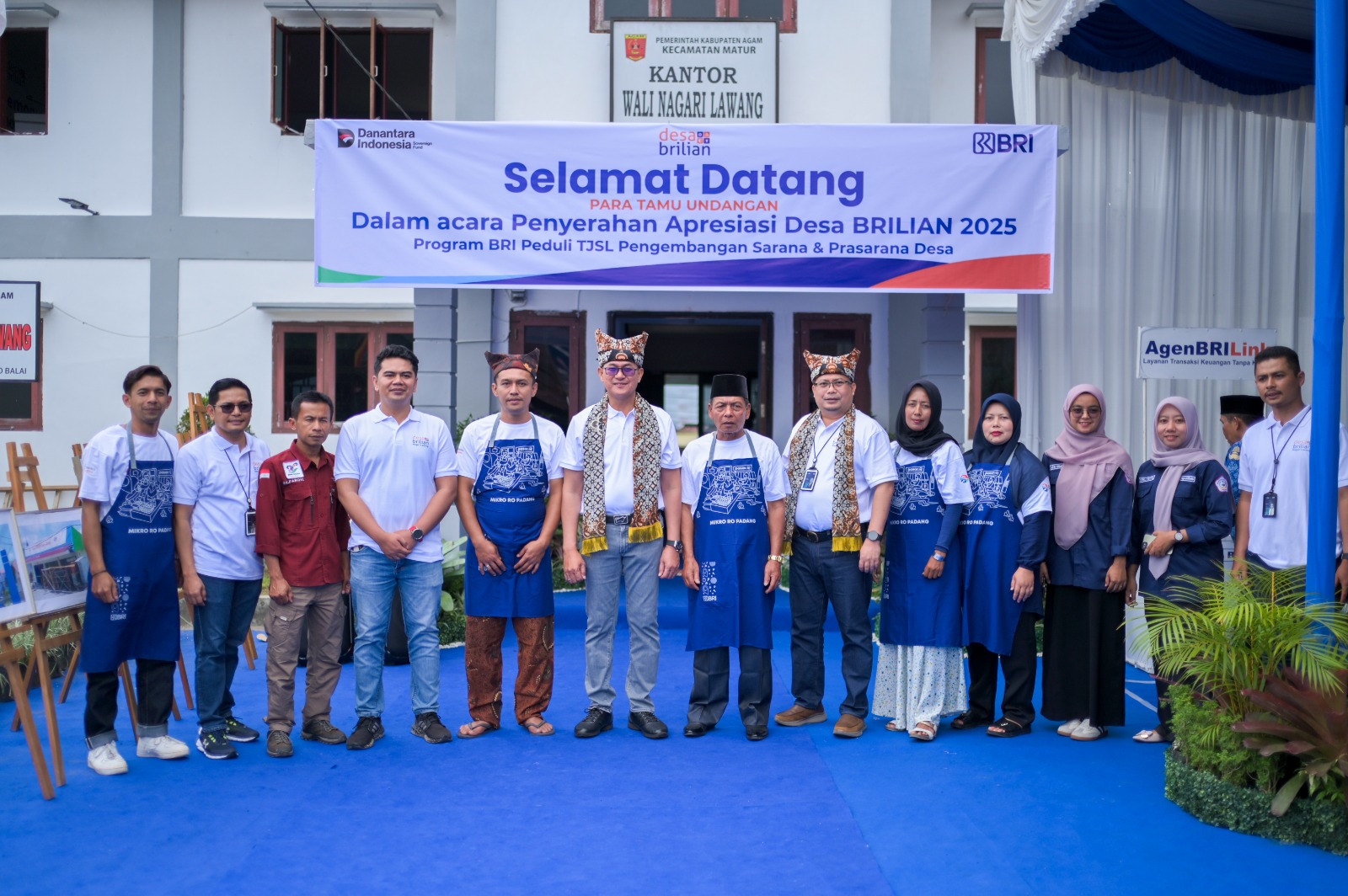 BRI apresiasi desa BRILiaN 2024 yang digelar di Desa BRILiaN Lawang, Kabupaten Agam, Sumatra Barat, Jumat (17/10/2025).
