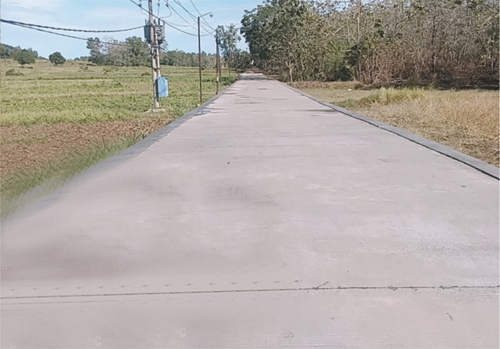 JALUR ALTERNATIF: Kondisi ruas Jalan Pangelen&ndash;Kanjar setelah dilakukan peningkatan struktur jalan menggunakan betonisasi. (DPUPR UNTUK JPRM)
