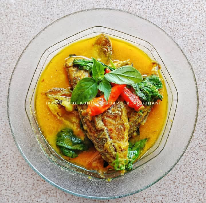 Menu sehat sederhana ikan bumbu kuning