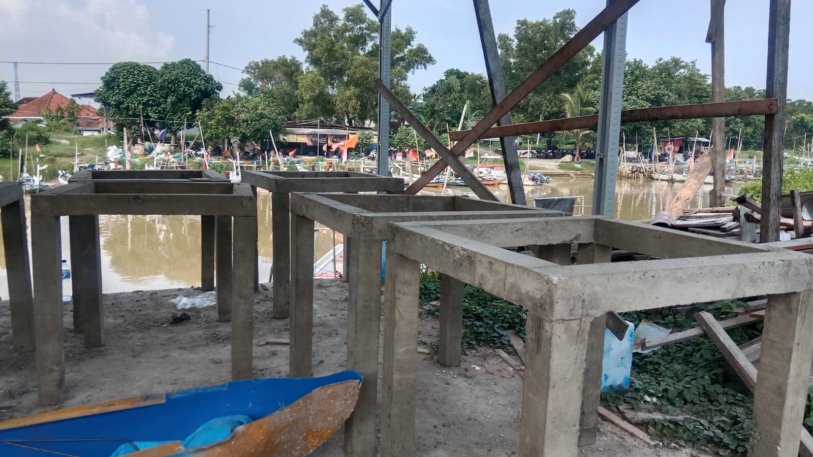 Modul  apartemen ikan yang akan ditempatkan di perairan Bancaran, Bangkalan.