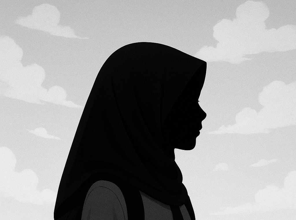 ilustrasi anak perempuan berhijab