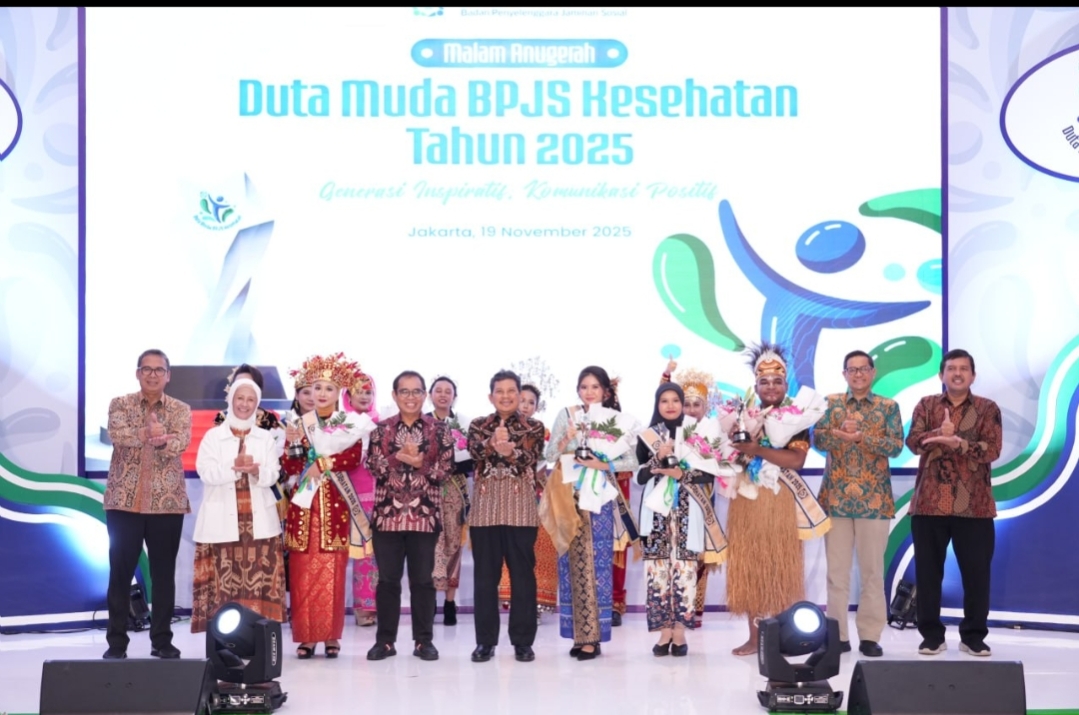 MERIAH: Parafinalis Duta Muda BPJS Kesehatan 2025 dalam Malam Penganugerahan Duta Muda BPJS Kesehatan di Jakarta, Rabu (19/11).