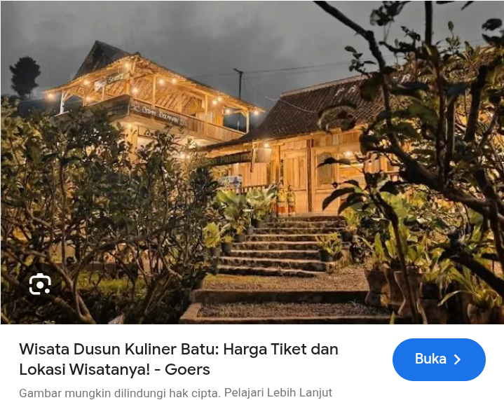 Healing sambil kulineran di dusun kuliner batu