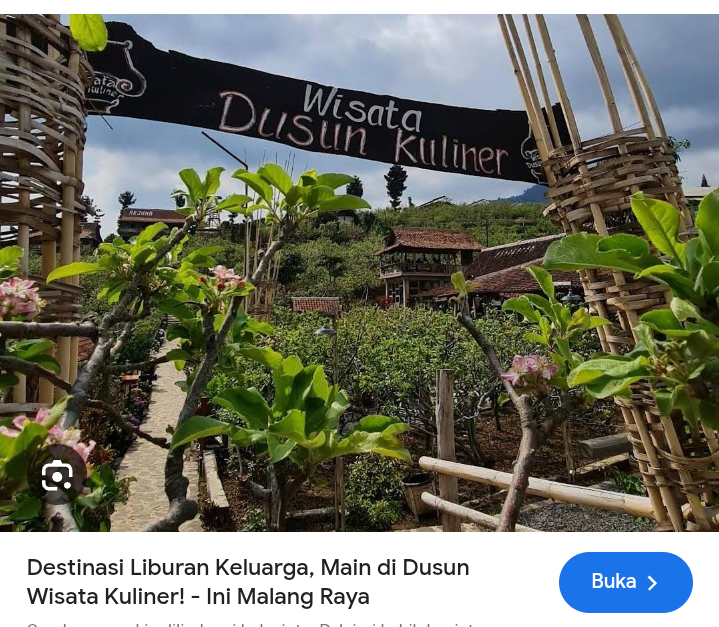 Wisata dusun kuliner batu jawa timur