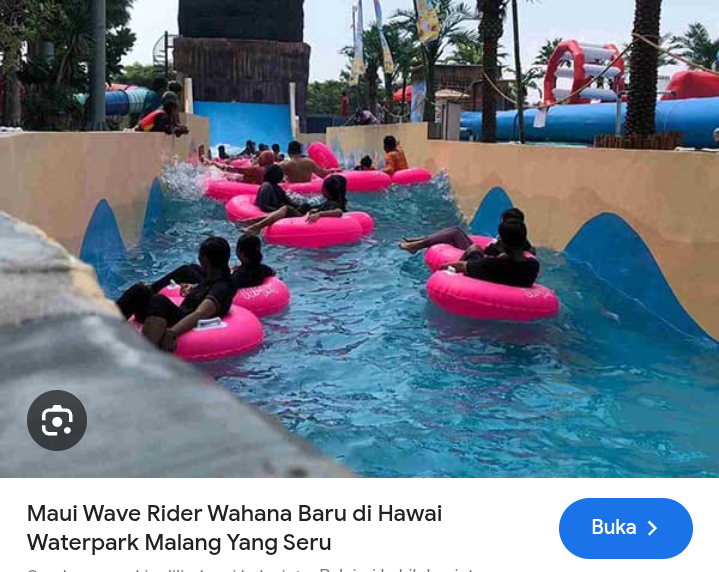 Wahana favorit Waimea Stream River di hawai waterpark
