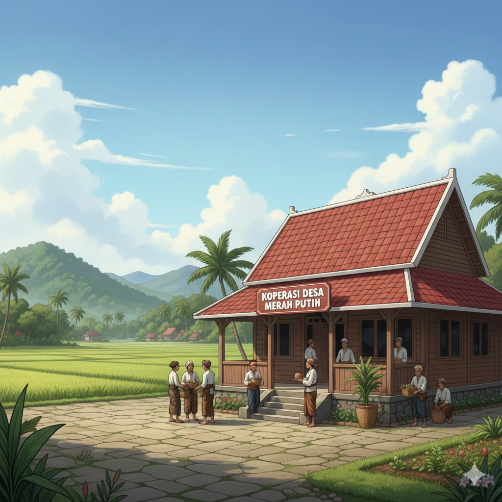 Ilustrasi gambar KOPERASI DESA MERAH PUTIH