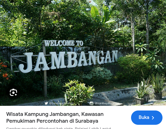 Wisata kampung hijau jambangan
