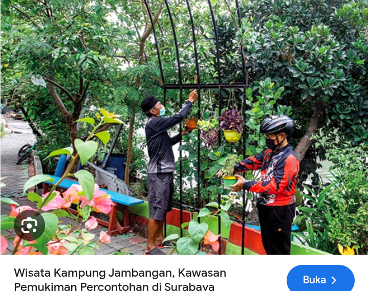 Kehangatan wisata kampung hijau jambangan