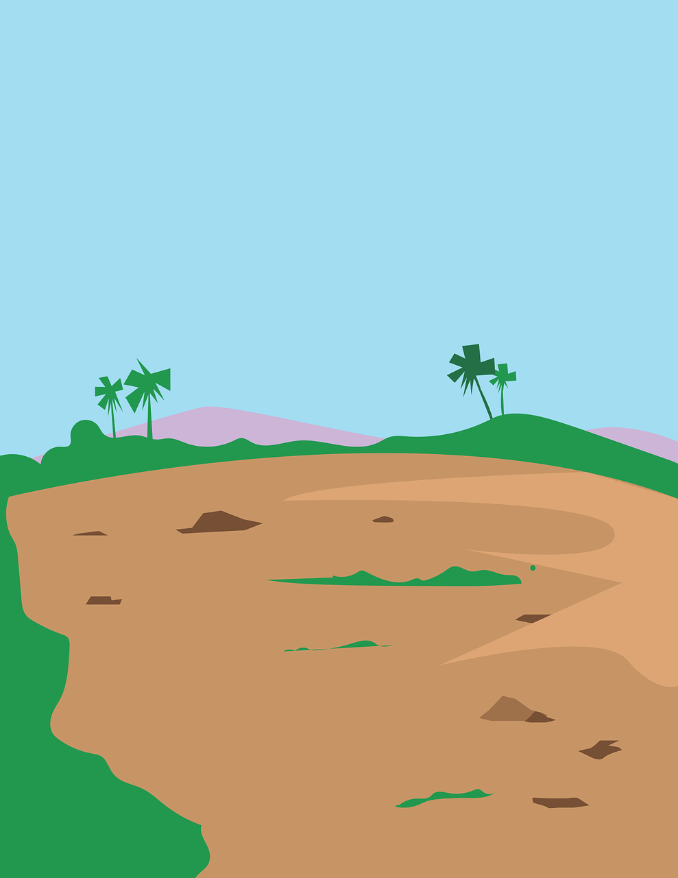 Ilustrasi tanah kosong