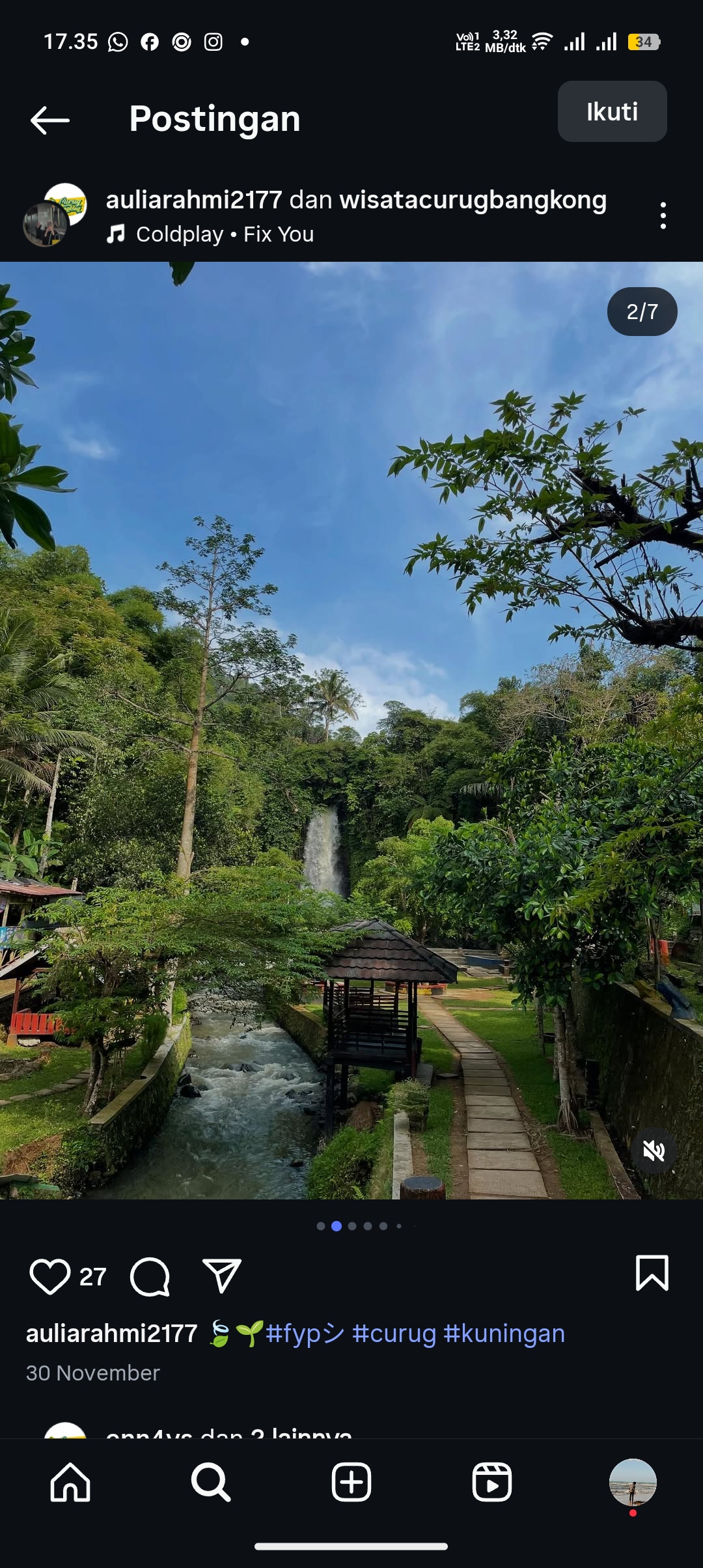Destinasi wisata curug Bangkong