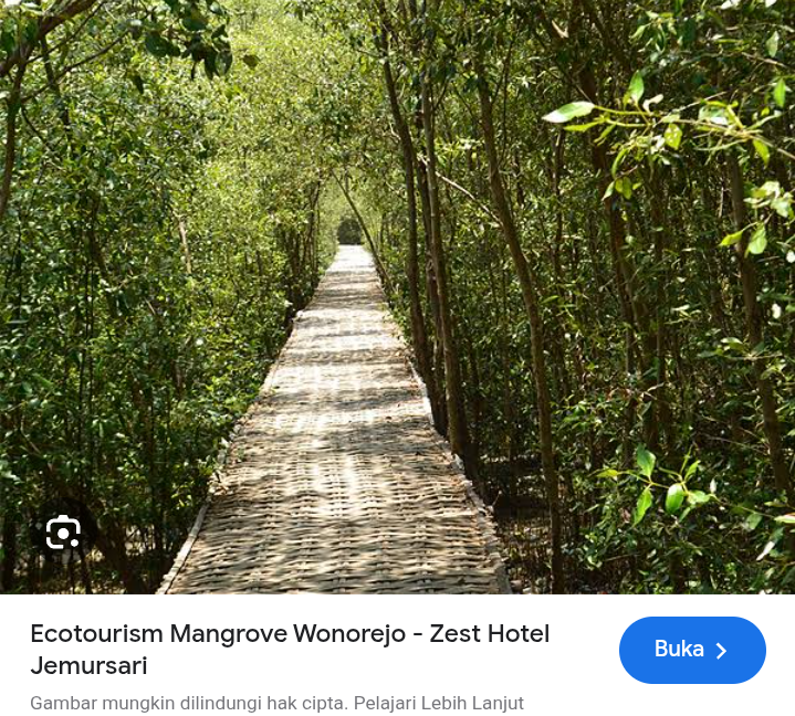 Wisata favorit wisata jembatan mangrove wonorejo