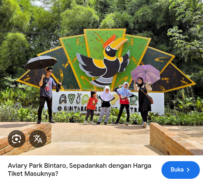 Liburan lebih aman dan nyaman di aviary park