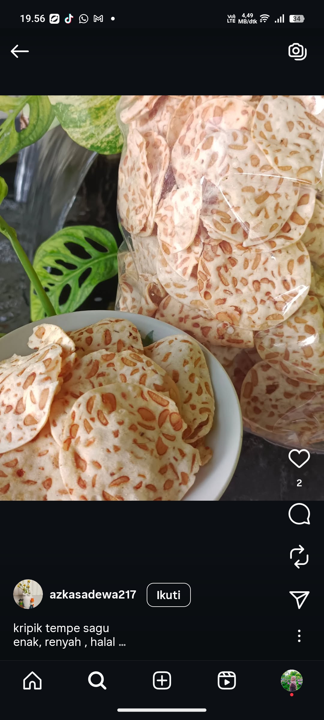 Kripik Tempe Sagu