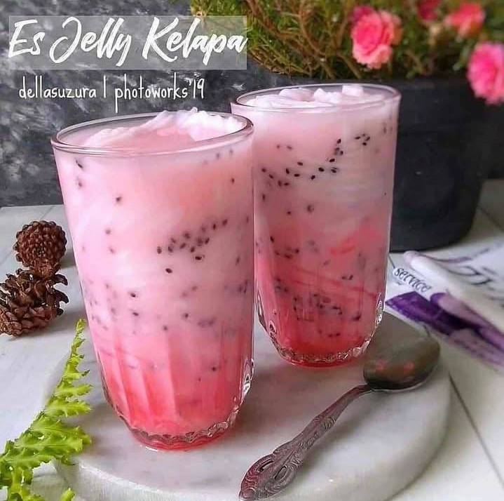 Resep es jelly kelapa