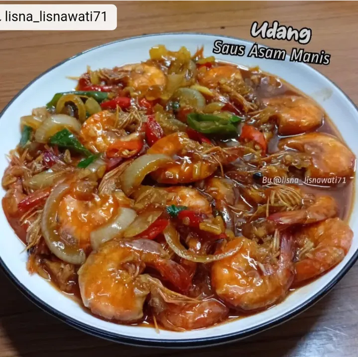 Resep udang saus asam manis