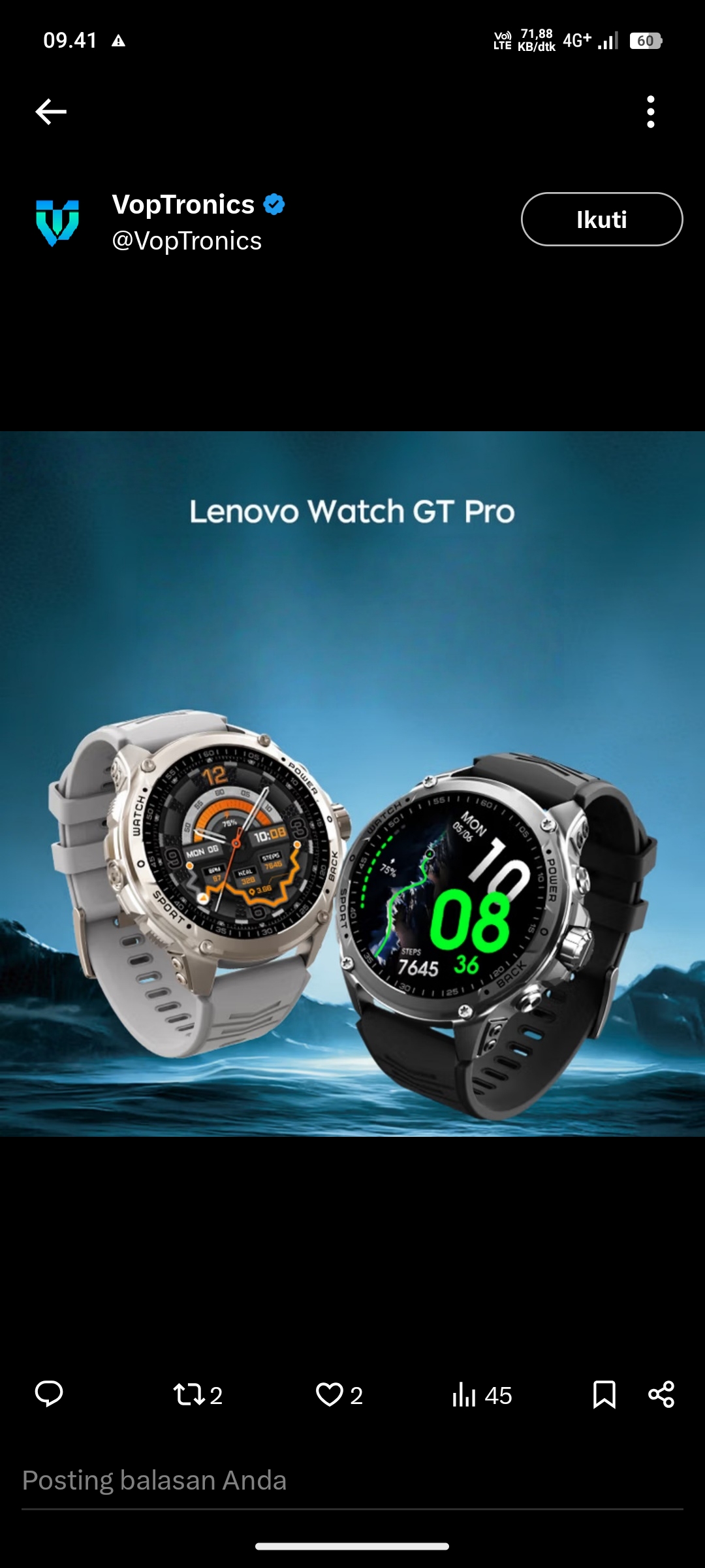 Lenovo Watch GT Pro