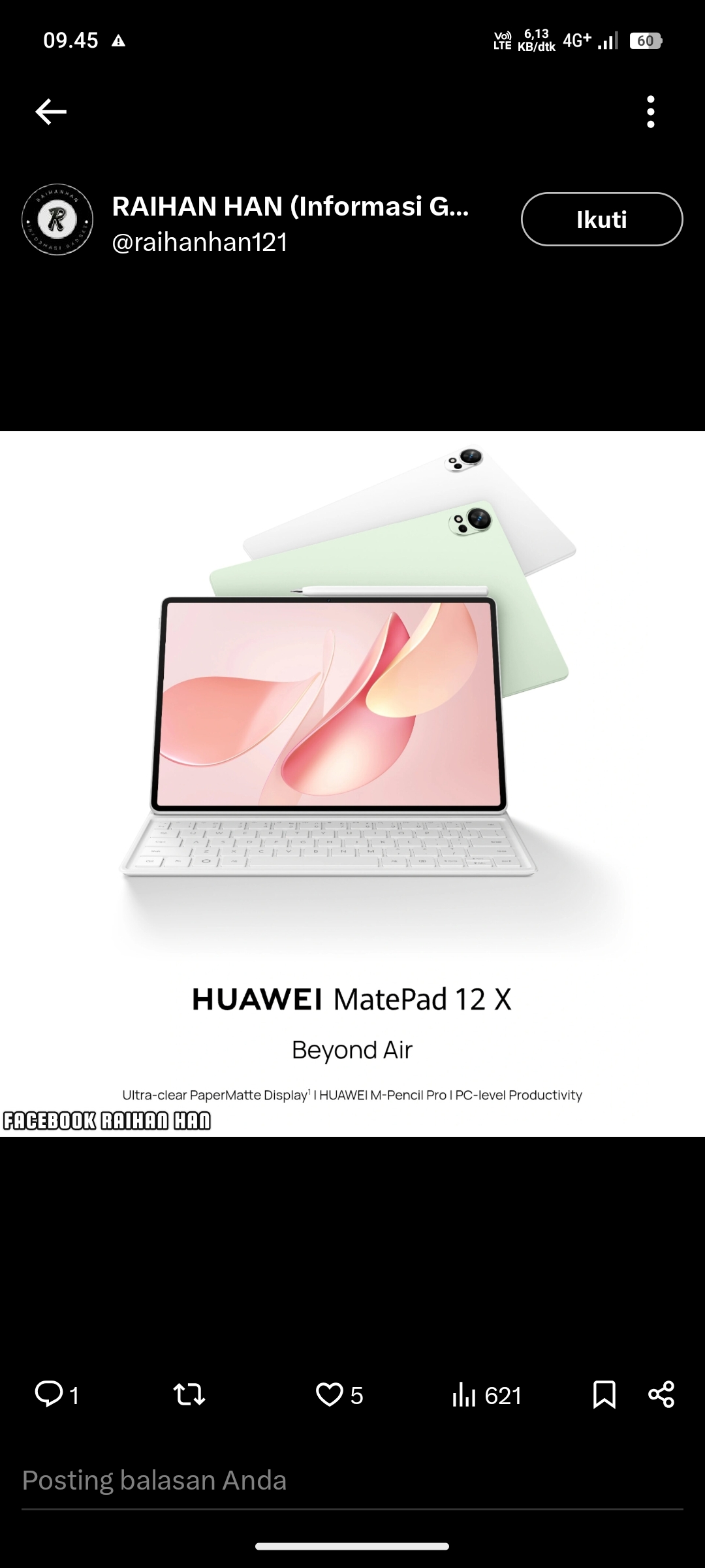 Huawei MatePad 12X
